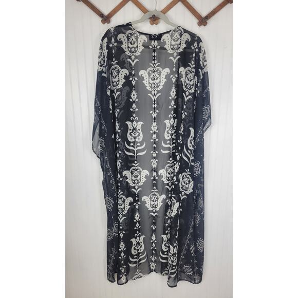 NWT Lane Bryant Maxi Chiffon Cover Up One Size - Picture 7 of 10